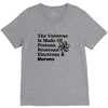 The Universe Is Made Of Protons, Neutrons, Electrons, Morons V-Neck Tee