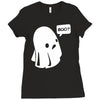 halloween boo Ladies Fitted T-Shirt