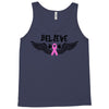 angel wing believe breast cancer Tank Top