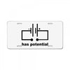 has potential License Plate