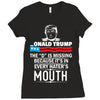 Donald trump The D Is Missing Ladies Fitted T-Shirt