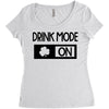 drink mode on Women's Triblend Scoop T-shirt