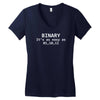 binary it's as easy as Women's V-Neck T-Shirt