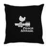 peace and music Throw Pillow