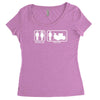 drums   problem solved   mens funny Women's Triblend Scoop T-shirt