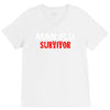 man flu survivor V-Neck Tee