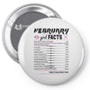 February Girl Facts Pisces Pin-back button