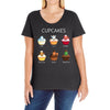 cupcakes Ladies Curvy T-Shirt