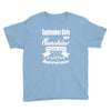 september girls are sunshine mixed with a little hurricane Youth Tee