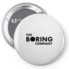 the boring company black logo Pin-back button