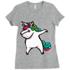 DABBİNG LEPRECHAUN UNİCORN Ladies Fitted T-Shirt