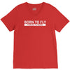 born to fly forced to work V-Neck Tee