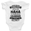 Super Cool Nana Of A Freaking Awesome Grandson Baby Onesie