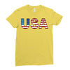usa Ladies Fitted T-Shirt