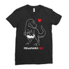 pregnant rex white and red color Ladies Fitted T-Shirt