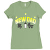 new dad Ladies Fitted T-Shirt