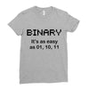 binary Ladies Fitted T-Shirt