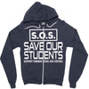 S.O.S. Save Our Students Zipper Hoodie