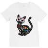 loco coco skul cat V-Neck Tee