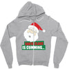 santas cumming Zipper Hoodie