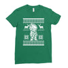 christmas saiyan prince Ladies Fitted T-Shirt