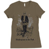 shakespeare in the park Ladies Fitted T-Shirt