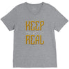 KEEP REAL V-Neck Tee