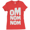 om nom nom Ladies Fitted T-Shirt