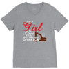 Just A Girl In Love With Her Heavy Equipment Operator V-Neck Tee