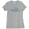 fish whisperer funny Ladies Fitted T-Shirt