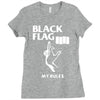 black flag Ladies Fitted T-Shirt