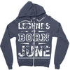 legends are born in june birthday vintag Zipper Hoodie