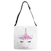 birthday unicorn family series mom Adjustable Strap Totes
