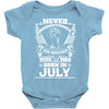 Never Underestimate Dog Rescuer Who Was Born July Baby Onesie
