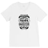 Super Cool Pampa Of A Freaking Awesome Daughter V-Neck Tee