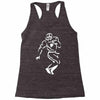 undefeated stencil football Racerback Tank