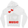 new i love house Zipper Hoodie
