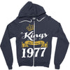 kings are born in 1977 Zipper Hoodie