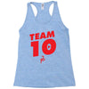 team 10 red Racerback Tank