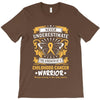 Never Underestimate The Strength Of A Childhood Cancer Warrior T-Shirt
