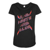 rad white and blue Maternity Scoop Neck T-shirt
