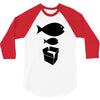 big fish little fish cardboard box   music t shirt 3/4 Sleeve Shirt