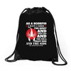 as a scorpio i have 3 sides Drawstring Bags