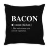 Bacon Noun Throw Pillow