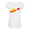 the spaceman logo Maternity Scoop Neck T-shirt