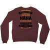 Super Cool Nana Of A Freaking Awesome Granddaughter Crewneck Sweatshirt