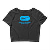 nerdy to the power of awesome Crop Top