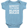 blues rules Baby Bodysuit