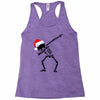 skeleton dabbing christmas Racerback Tank