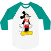 mickey with canada 3/4 Sleeve Shirt